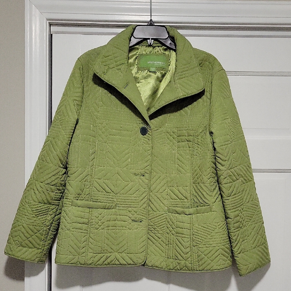 Weatherproof Olive Quilted Puffer Jacket